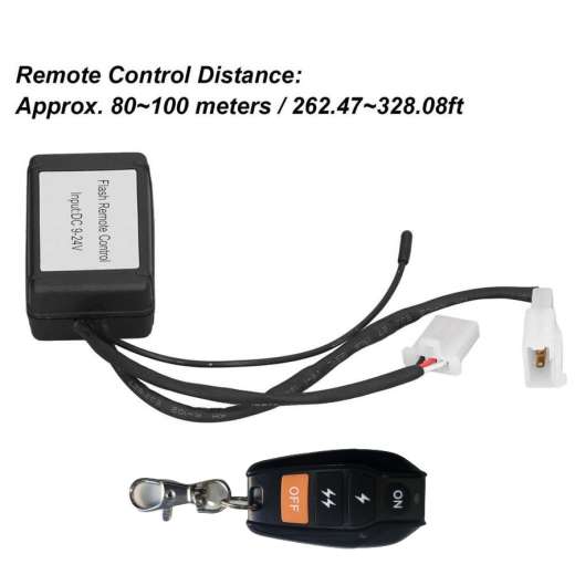 Flasher Switch Kit Relay Harness Wire On-Off Switch Cable Remote Control Wiring 1 Pc