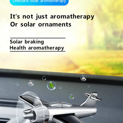 Universal Car Perfume interior accessories solar airplane model center console decoration air freshener 1Pc