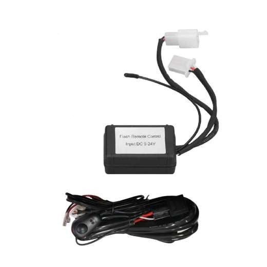 Flasher Switch Kit Relay Harness Wire On-Off Switch Cable Wiring 1 Pc