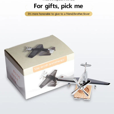 Stylish Solar Aeroplan Model Car Dashboard Air Freshener Perfume