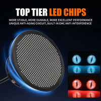2 Pcs Set Universal Mobile Operated Angel Eye Modification Devil Eye Round Led Panel