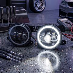4 Inch Universal Smd Bumper Projector With DRL 2 Pcs Set