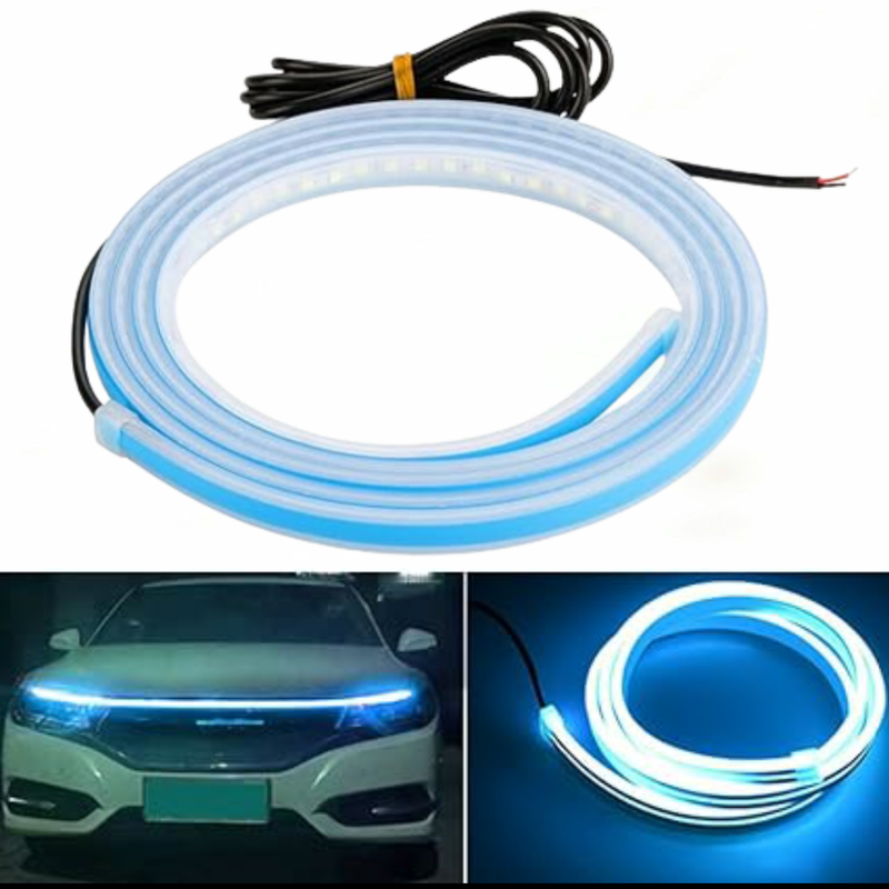 Car Hood LED Light Strip 6 Feet Flexible Strip LED Daytime Running Lights for Bonnet