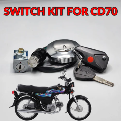 D-11 3 in 1 GBF Switch Kit For HONDA CD70 With Light And Computer Key