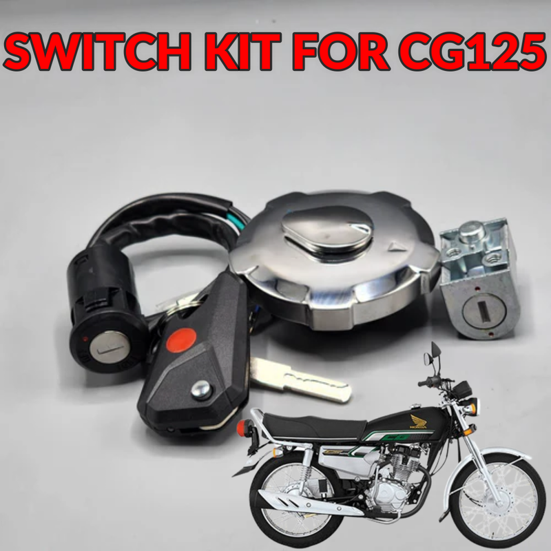 D-11 3 in 1  Switch Kit For Honda CG125 With Light And Computer Key Set