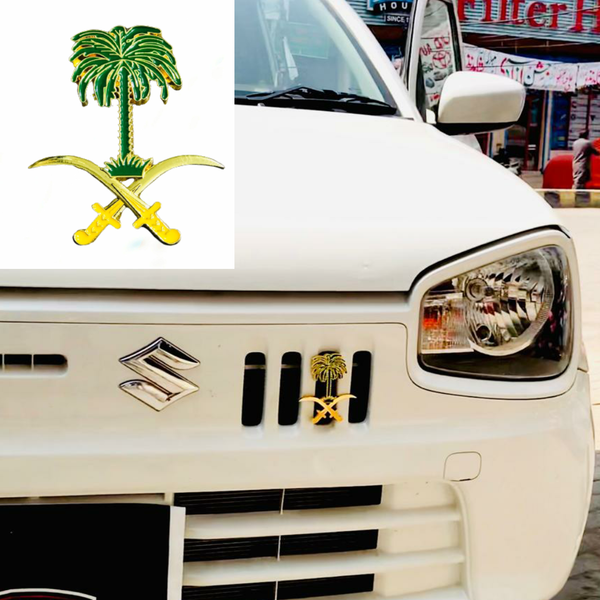 Saudia Arabia Metal Grill Logo For Car And Jeep