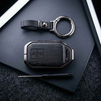 Suzuki Fronx 2026 Model Elite Series Metallic Car Key Case Luxury Zinc Alloy Protection Case(Black)