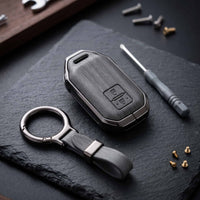 Suzuki Fronx 2026 Model Elite Series Metallic Car Key Case Luxury Zinc Alloy Protection Case(Grey)