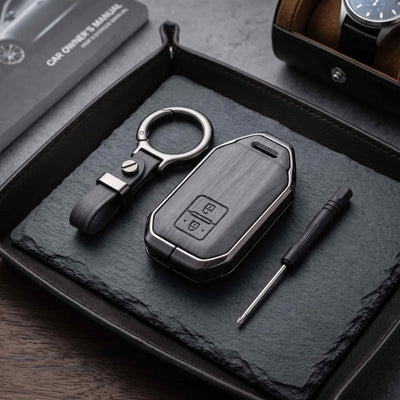 Swift New 2020-2025 Model Elite Series Metallic Car Key Case Luxury Zinc Alloy Protection Case(Grey)