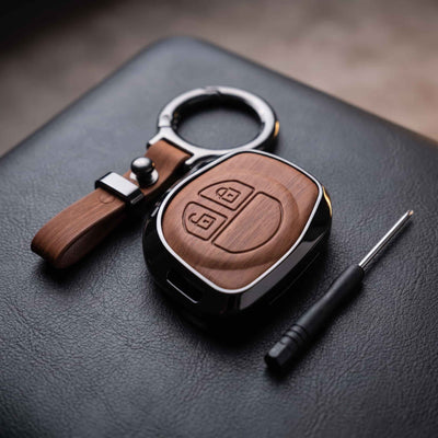 Swift Old Elite Series Metallic Car Key Case Luxury Zinc Alloy Protection Case(Brown)