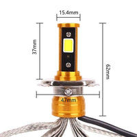 TD Headlight Led A2 Model Bike Smd Full Bright 60W Light 1 Pc