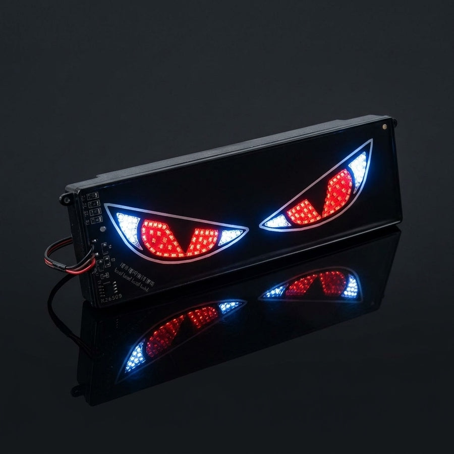 Eyes LED Back Light LED Demon Eyes Universal Light Red & White Car Back Screen Aggressive Eye LED Panel
