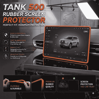 Tank 500 Display Screen Silicone Rubber Protection LCD Edges Protector (Brown)