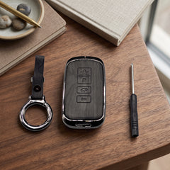 Toyota Corolla Grande 2018 Model Elite Series Metallic Car Key Case Luxury Zinc Alloy Protection Case(Black)