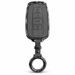 Toyota Cross Elite Series Metallic Car Key Case Luxury Zinc Alloy Protection Case(Black)