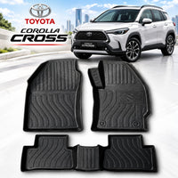 Toyota Cross Heavy Duty All-Weather TPE Car Floor Mats in Premium Quality