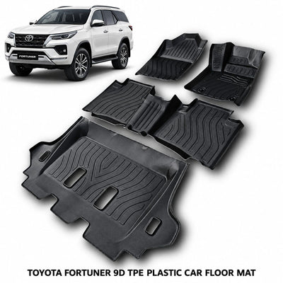 Toyota Fortuner Heavy Duty All-Weather TPE Car Floor Mats in Premium Quality