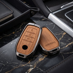 Toyota Hilux Revo 2016-2025 Elite Series Metallic Car Key Case Luxury Zinc Alloy Protection Case(Brown)