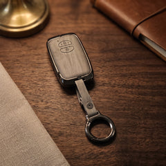 Toyota Prius 2010-2013 Model Elite Series Metallic Car Key Case Luxury Zinc Alloy Protection Case(Grey)