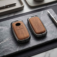 Toyota Raize 2019-2026 Model Elite Series Metallic Car Key Case Luxury Zinc Alloy Protection Case(Brown)