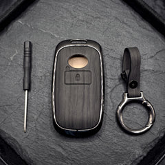Toyota Raize 2019-2026 Model Elite Series Metallic Car Key Case Luxury Zinc Alloy Protection Case(Black)