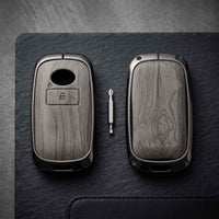 Toyota Raize 2019-2026 Model Elite Series Metallic Car Key Case Luxury Zinc Alloy Protection Case(Grey)