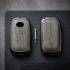 Toyota Raize 2019-2026 Model Elite Series Metallic Car Key Case Luxury Zinc Alloy Protection Case(Grey)