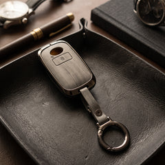Toyota Raize 2019-2026 Model Elite Series Metallic Car Key Case Luxury Zinc Alloy Protection Case(Grey)