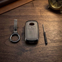 Toyota Raize 2019-2026 Model Elite Series Metallic Car Key Case Luxury Zinc Alloy Protection Case(Grey)