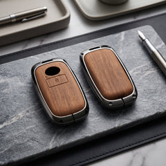 Toyota Raize 2019-2026 Model Elite Series Metallic Car Key Case Luxury Zinc Alloy Protection Case(Brown)