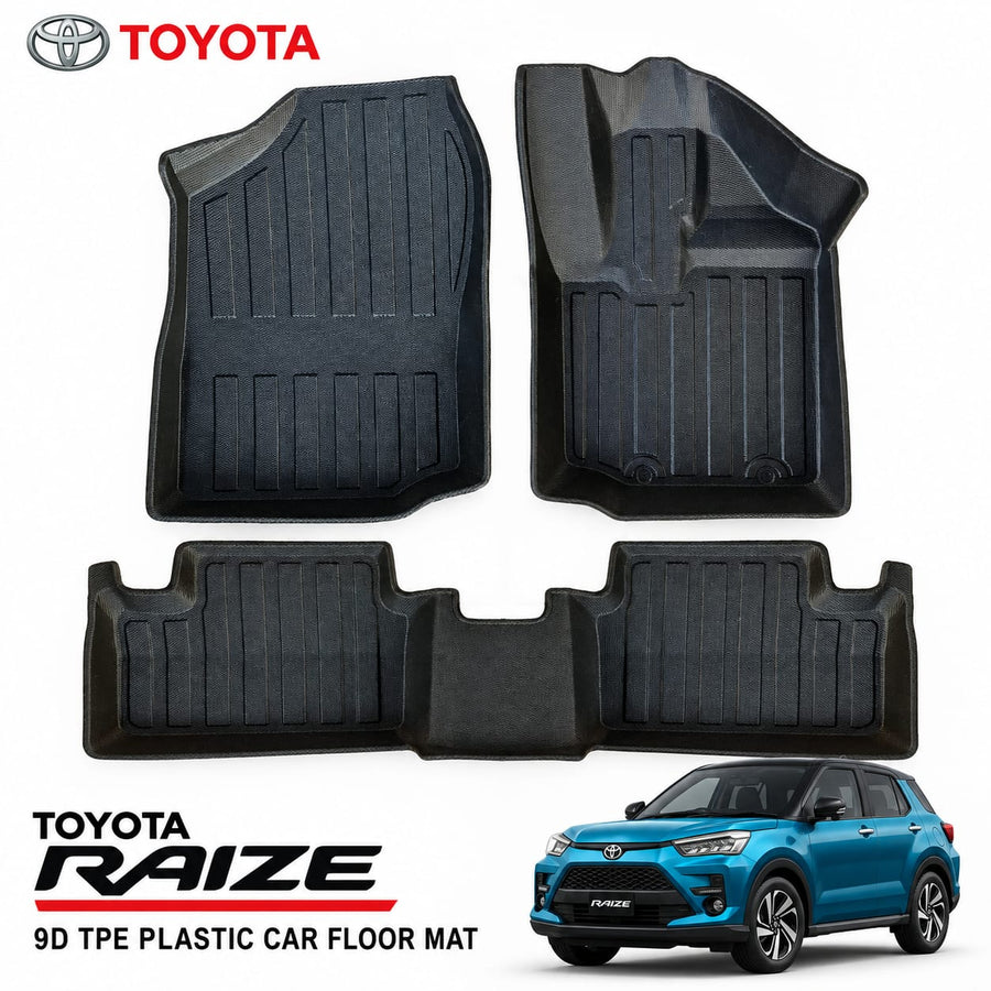 Toyota Raize Heavy Duty All-Weather TPE Car Floor Mats in Premium Quality