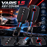 Toyota Yasir 1.5 Metal Silicon Car Key Cover Luxury Zinc Alloy Protection Case