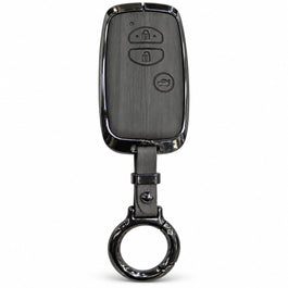 Toyota Land Cruiser Elite Series Metallic Car Key Case Luxury Zinc Alloy Protection Case(Grey)