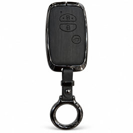 Toyota Land Cruiser Elite Series Metallic Car Key Case Luxury Zinc Alloy Protection Case(Black)