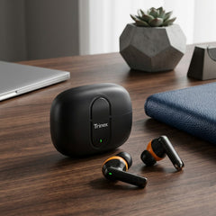 Trinex Earbuds Basic Bluetooth 5.0 Wireless Earbuds ENC Call Clarity Touch Control Powerful Sound