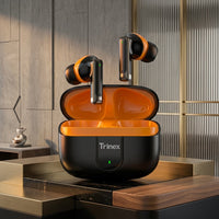 Trinex Earbuds Basic Bluetooth 5.0 Wireless Earbuds ENC Call Clarity Touch Control Powerful Sound