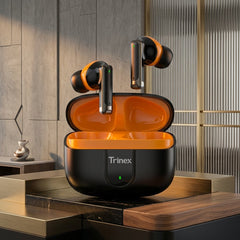 Trinex Earbuds Basic Bluetooth 5.0 Wireless Earbuds ENC Call Clarity Touch Control Powerful Sound