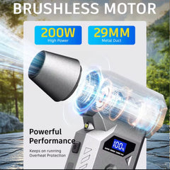 Turbo Fan Rechargeable Air Blower Mini Electric Dust Removal Fan for Car and Outdoor Cleaning Dust