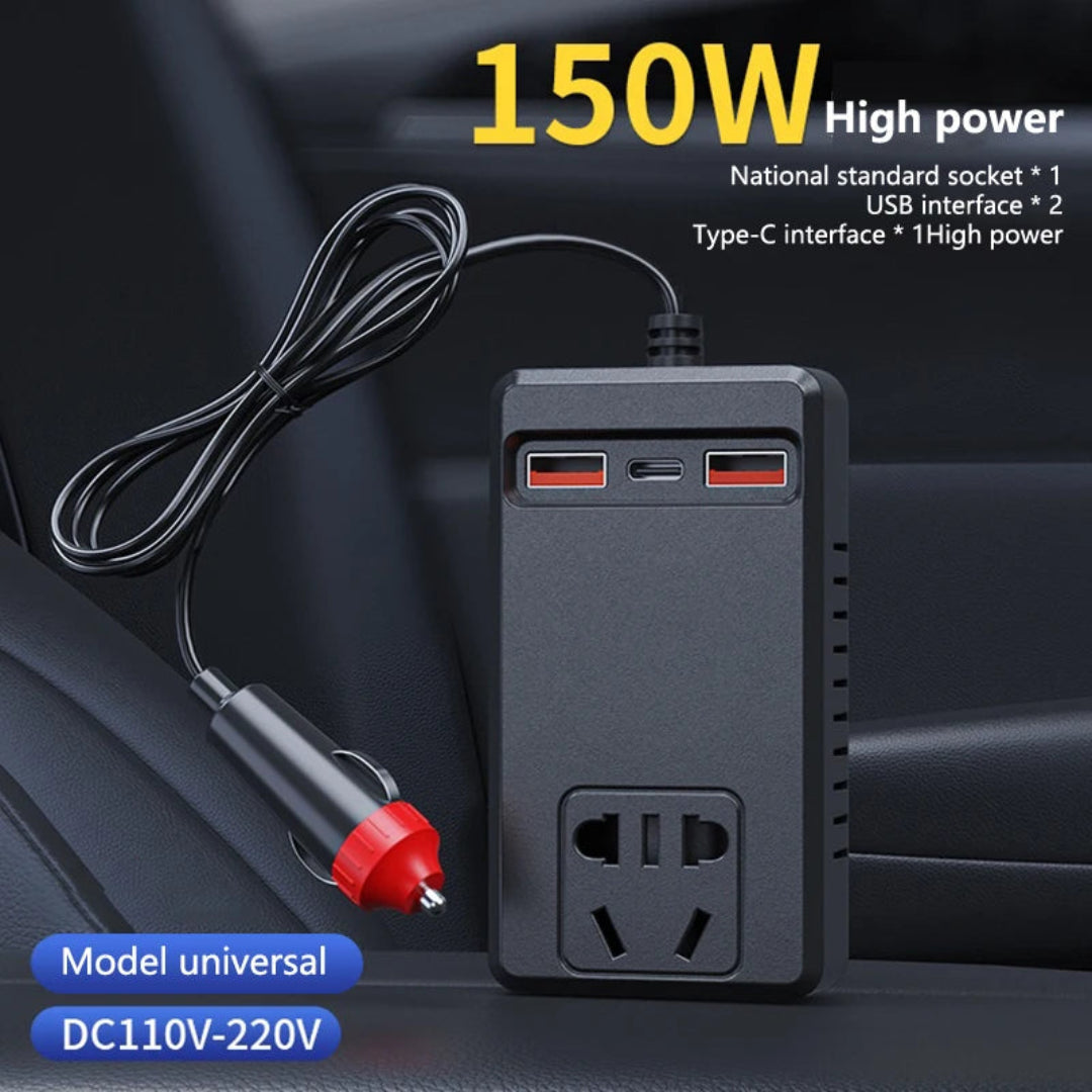 Universal 150W Car Inverter DC 12V/24V To 110V/220V Auto Power Converter Adapter Intelligent Inverter