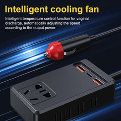 Universal 150W Car Inverter DC 12V/24V To 110V/220V Auto Power Converter Adapter Intelligent Inverter