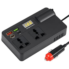 Universal 200W Car Inverter DC 12V/24V To 110V/220V Auto Power ON/OFF Switch Converter Adapter Intelligent Inverter With USB/PD/Type-C Chargers