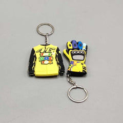 Universal 2 in 1 46 Doctor Glove And Jacket Decor Key Chain In Premium Quality