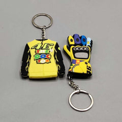 Universal 2 in 1 46 Doctor Glove And Jacket Decor Key Chain In Premium Quality