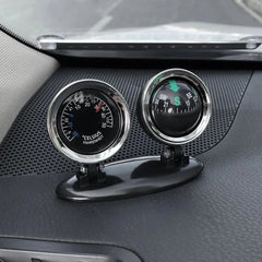 Universal 2 in 1 Car Thermometer Compass Navigation/Direction Guide