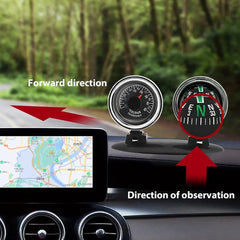 Universal 2 in 1 Car Thermometer Compass Navigation/Direction Guide