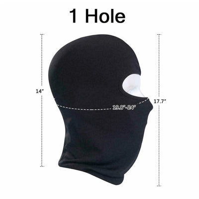 Universal  2 in 1 Package Full Elastic Face Mask And Elbow inner in black color