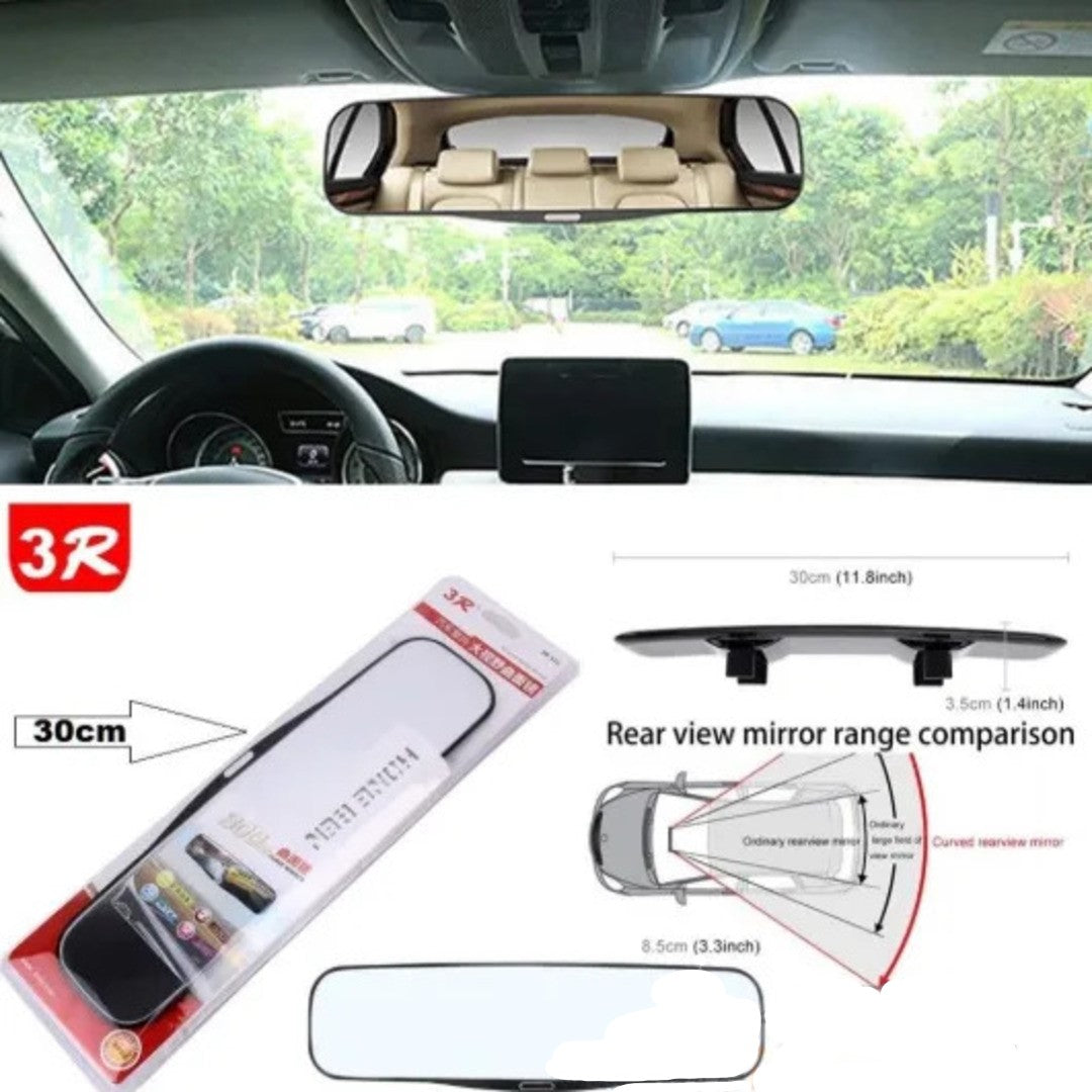 Universal 3R Curve RearView Mirror clip-on wide-angle anti-glare Mirror For Car 1 Pc