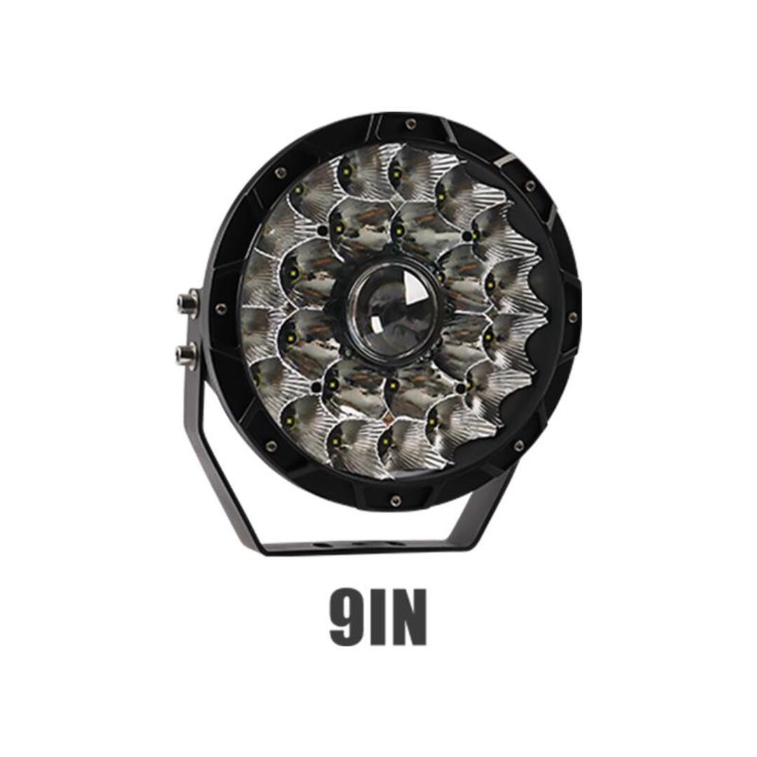2 Pcs Set Universal 9 Inch Round Led Driving Light 280W Spot Flood Combo Beam Work Light Bar for Jeep Wrangler