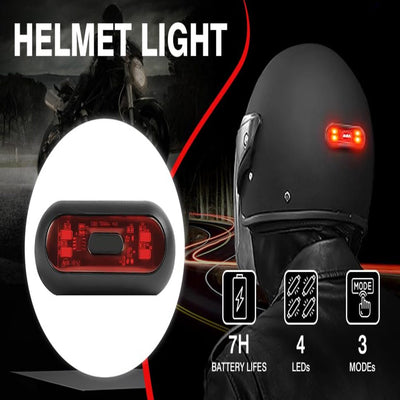 Universal Bike Helmet Led Warning Light in Premium Quality 1 Pc