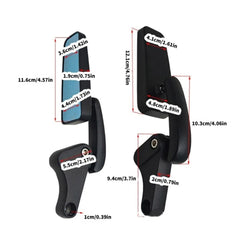 Universal Bike Rearview Side Mirrors Modified For Bike 2 Pc